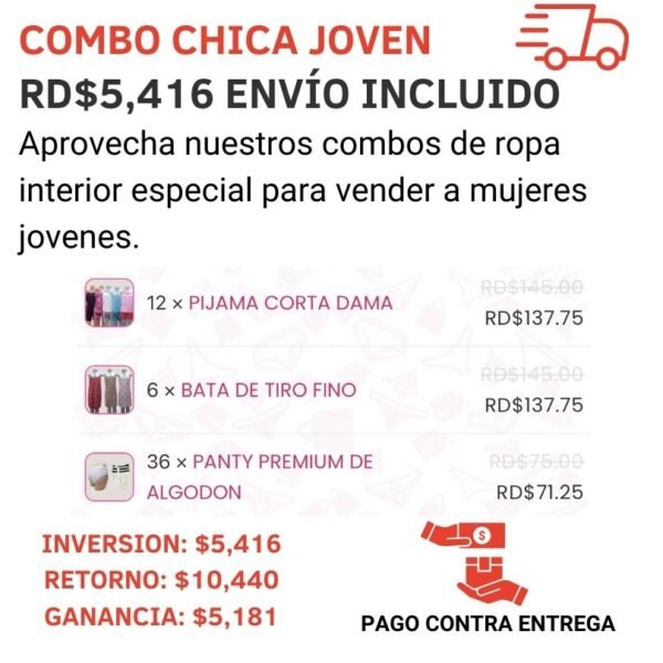 COMBO CHICA JOVEN